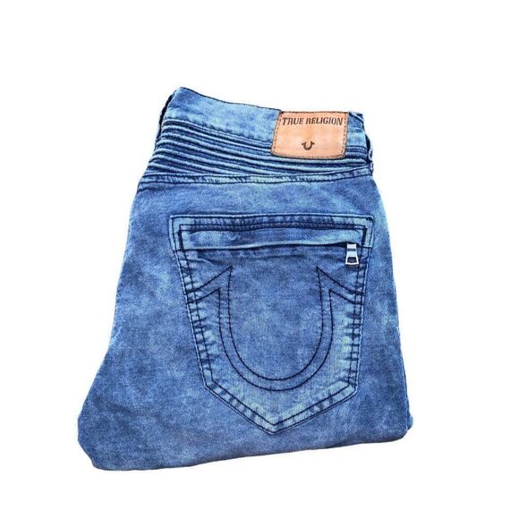 True Religion Jeans Size 29 GENO Relaxed Slim Blue - Picture 9 of 10